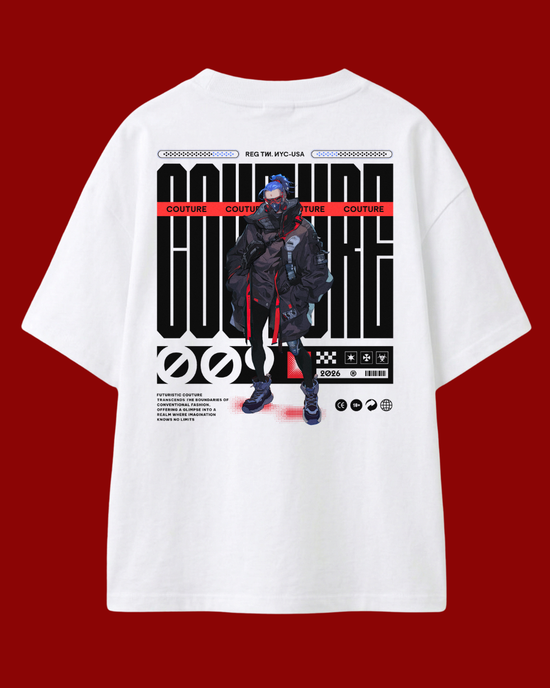 Black Oversized Tshirt - Drip 4